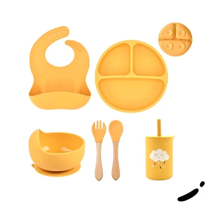 5P Baby Silicone Tableware Set